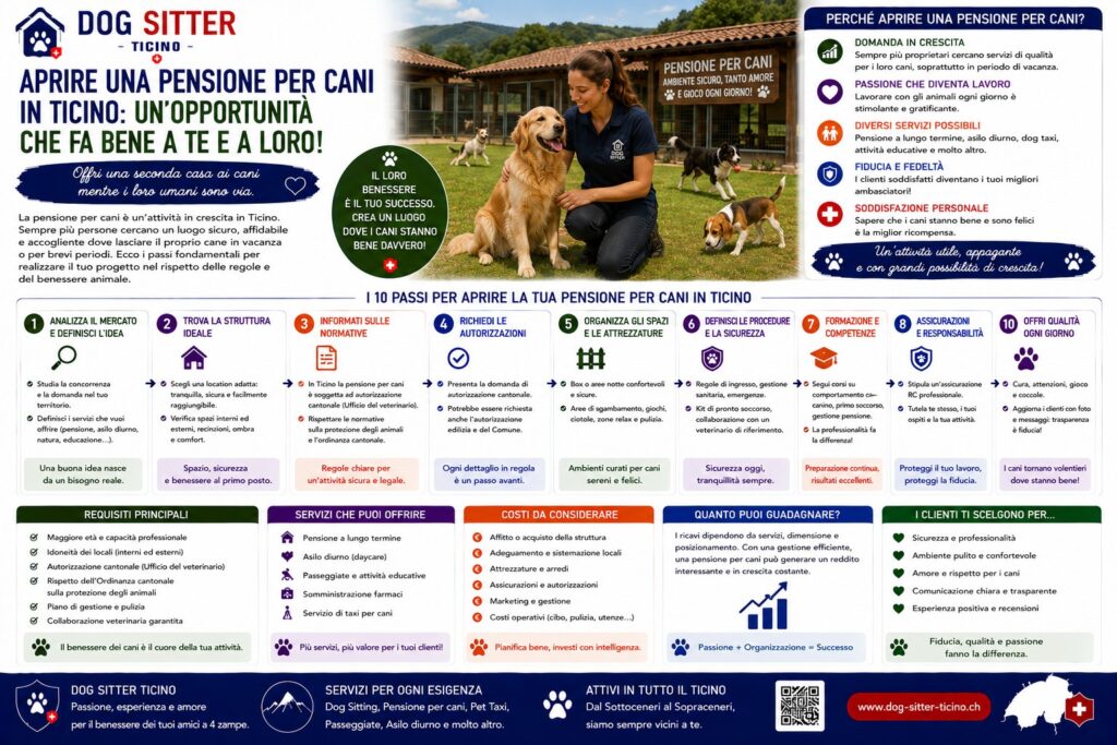 Aprire una Pensione per Cani in Ticino: Requisiti e Autorizzazioni