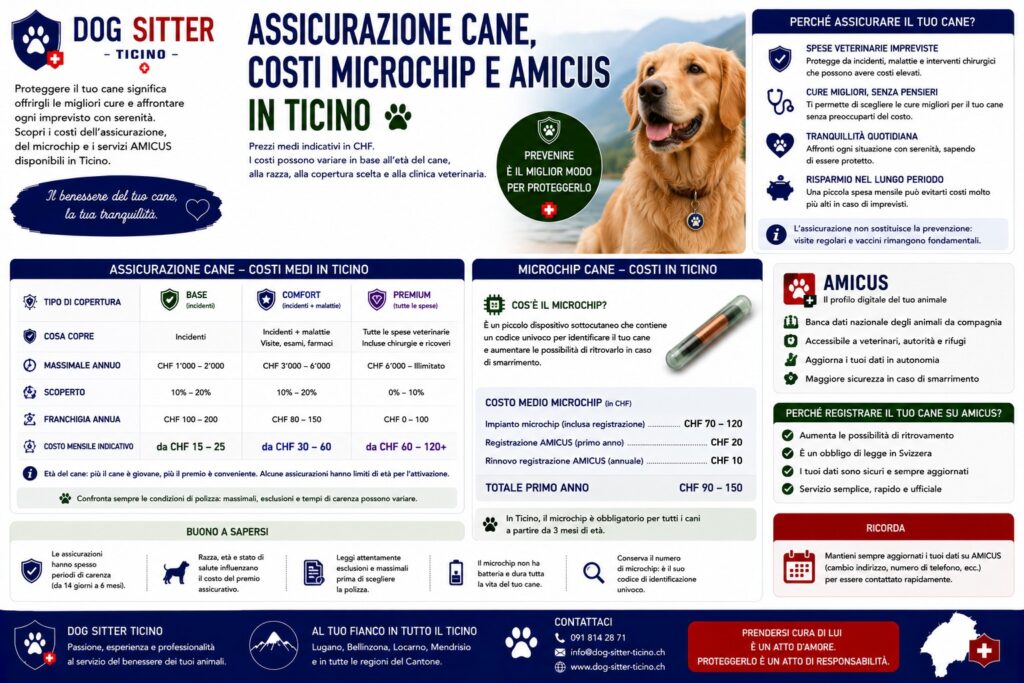 Assicurazione Cane, Microchip e AMICUS: Quanto Costa Mettersi in Regola