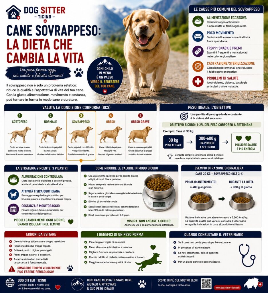 Cane in Sovrappeso: Come Impostare una Dieta Sana