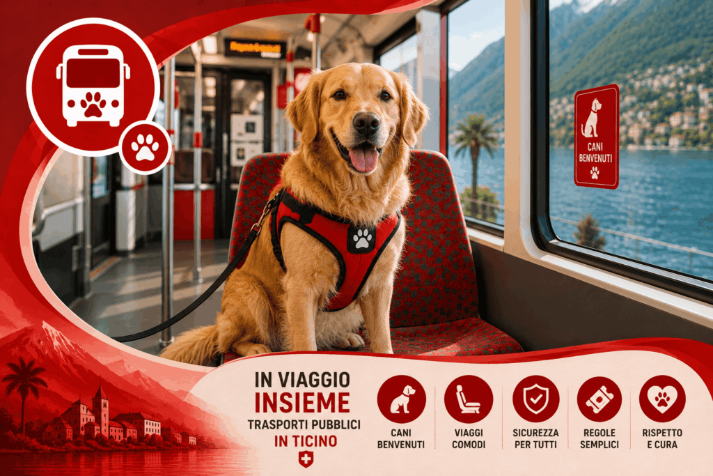 Cani su Treni, Battelli e Bus in Ticino: Biglietti e Regole