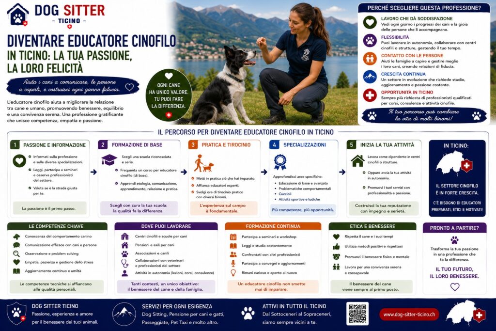 Come Diventare Educatore Cinofilo in Ticino: Formazione e Attestati