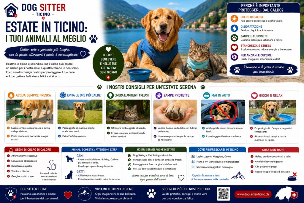 Estate in Ticino: Proteggere gli Animali dal Caldo