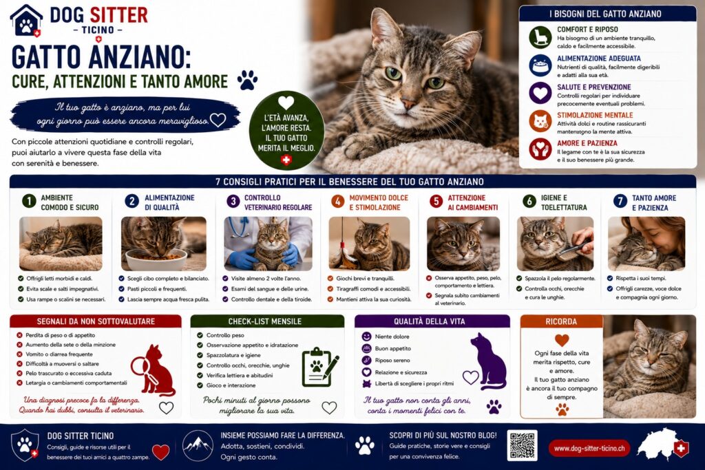 Gatto Anziano: Cure e Attenzioni Quotidiane