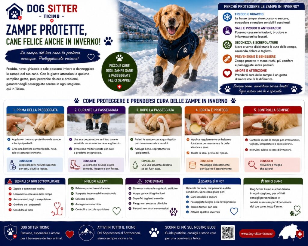 Proteggere le Zampe del Cane d’Inverno