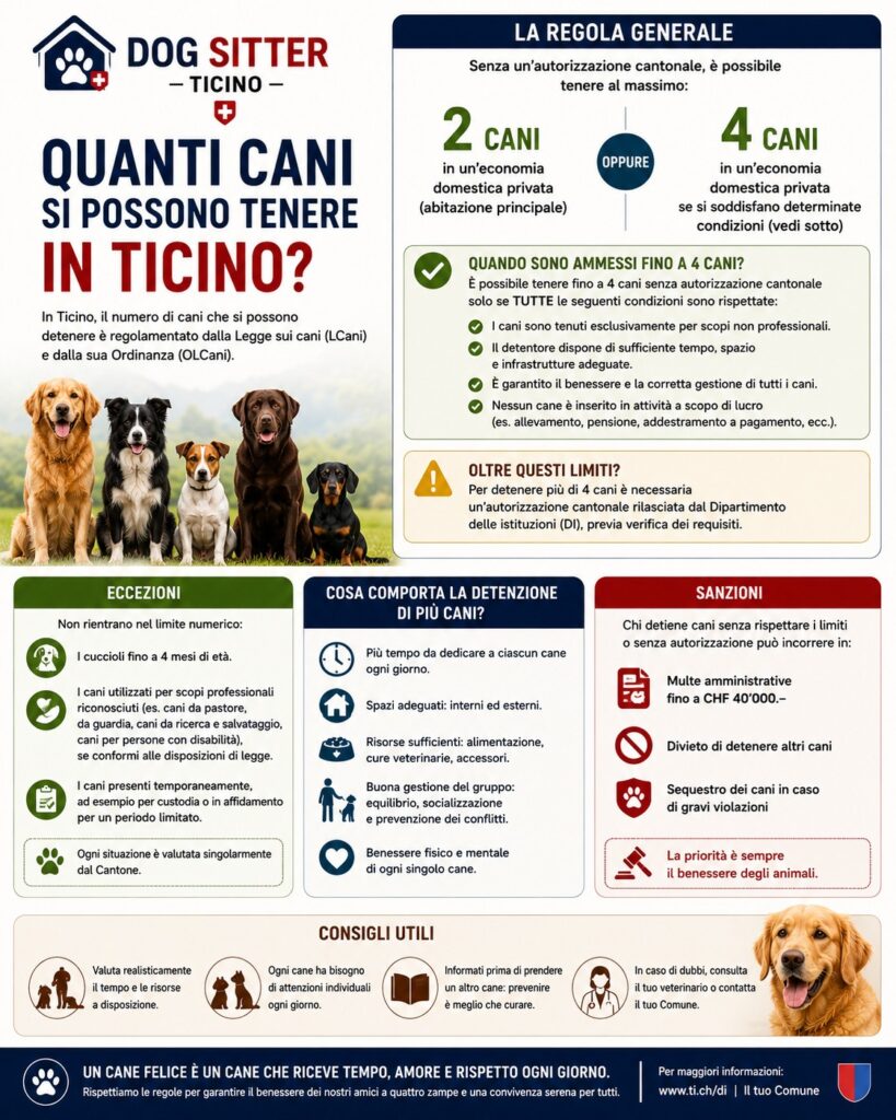 Quanti Cani si Possono Tenere in Ticino? Regole e Limiti