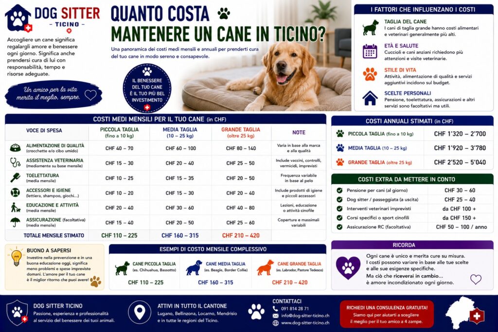 Quanto Costa Mantenere un Cane in Ticino: Budget Annuo