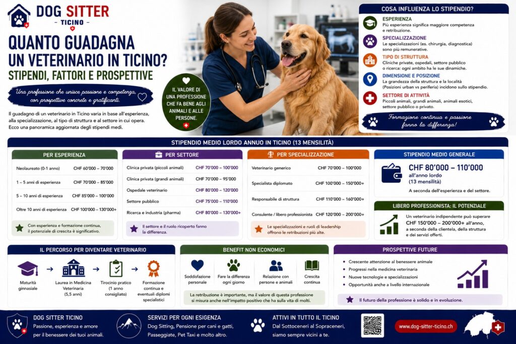 Quanto Guadagna un Veterinario in Ticino